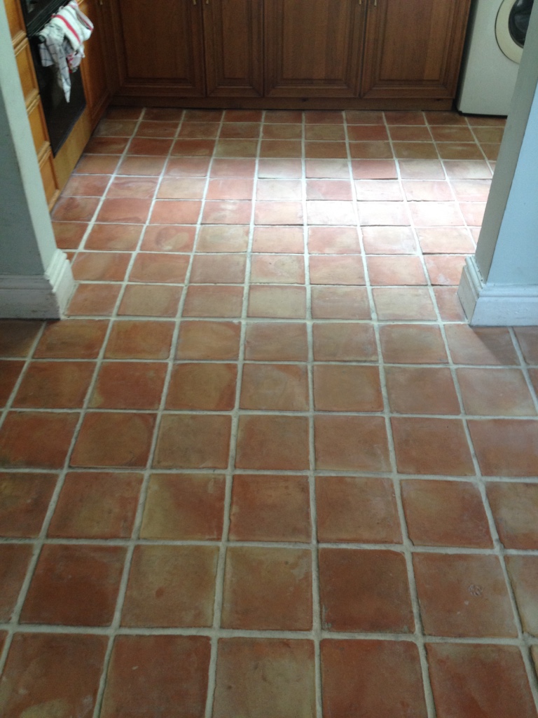 Mexican Terracotta Tiles After Cleaning in Wellington