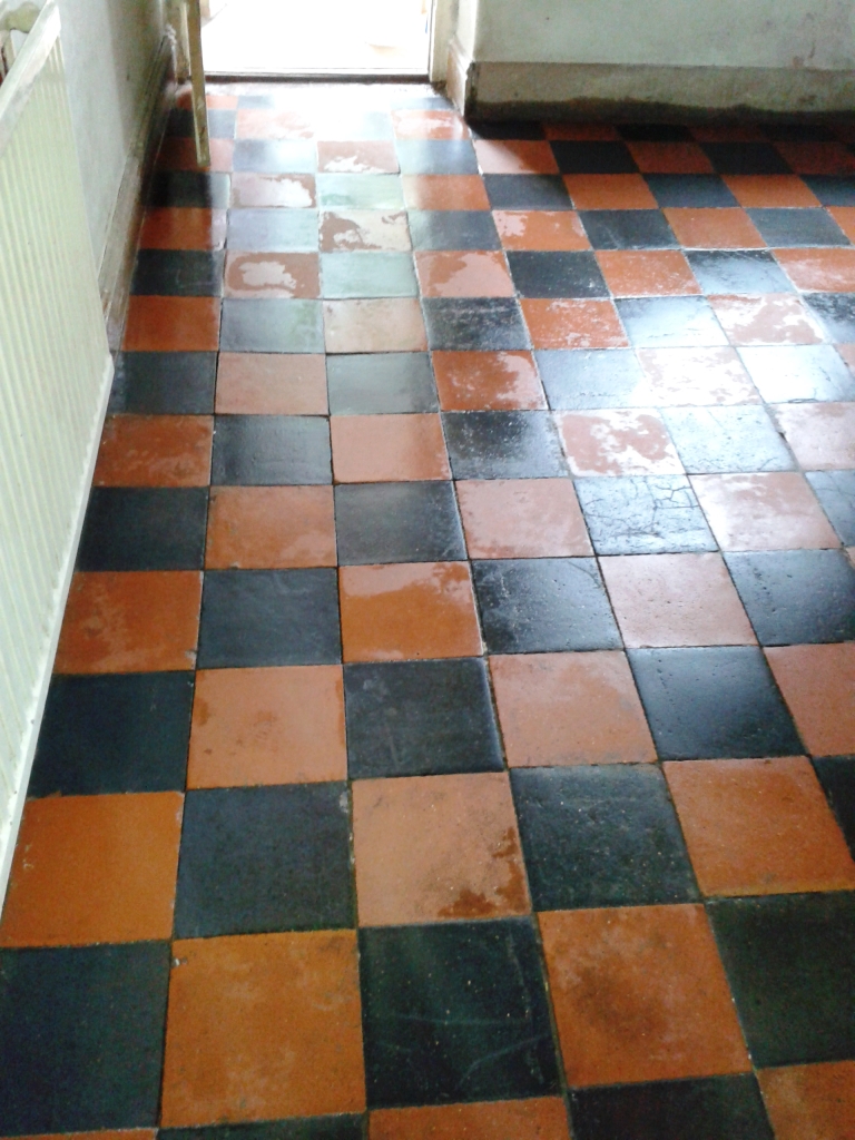Victorian Quarry Tiles Telford After cleaning