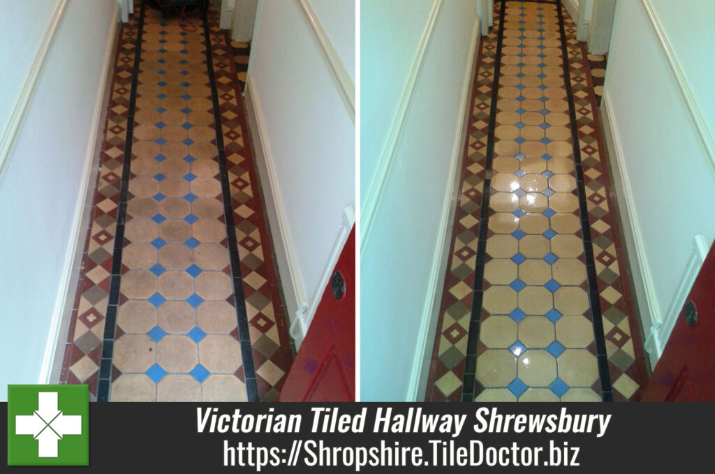 Terracotta Kitchen Floor and Victorian Tiled Hallway in Shrewsbury