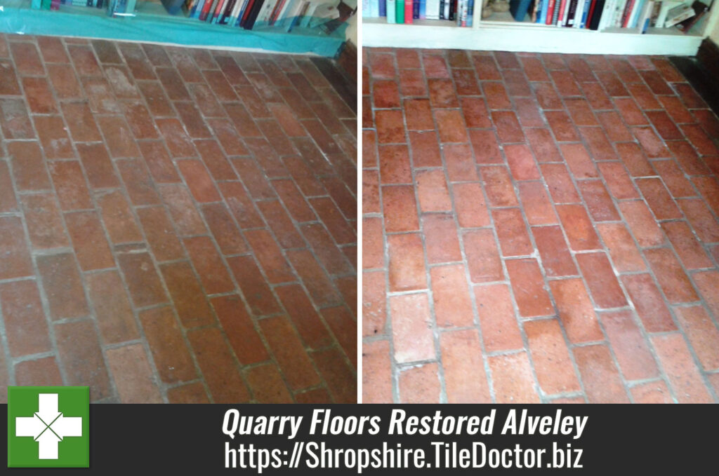 Quarry and Terracotta Tiled Floors Restored in Alveley