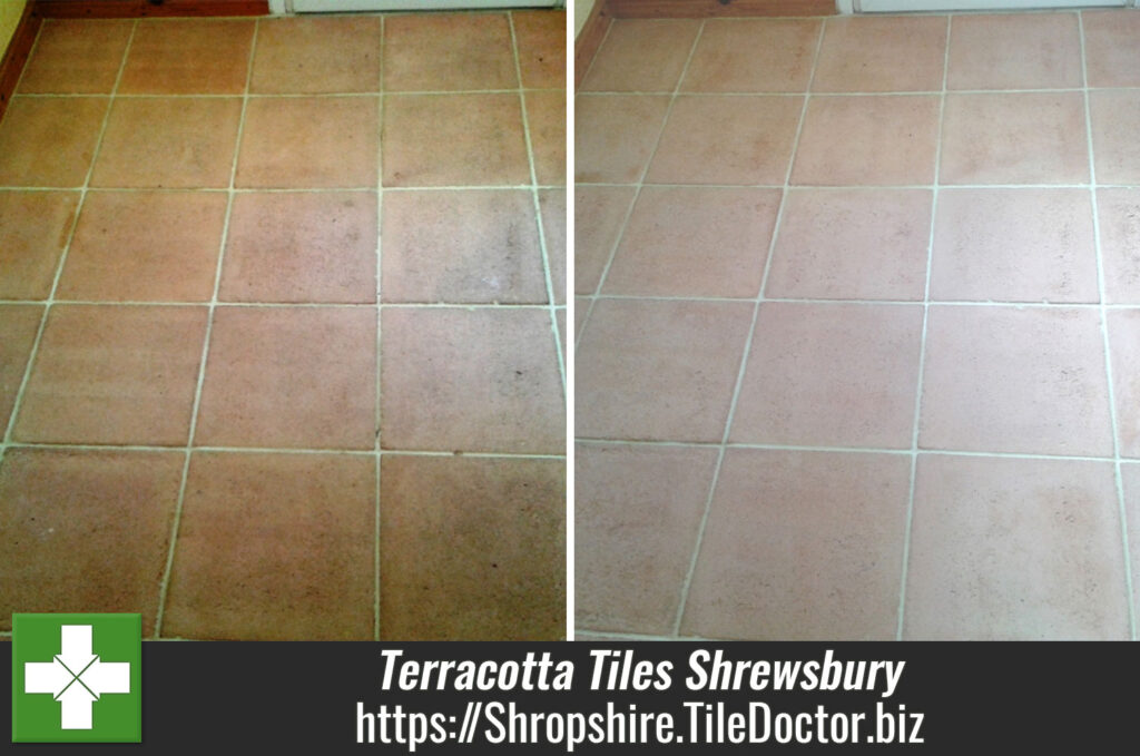 Sprucing up Terracotta Tiles in Shrewsbury