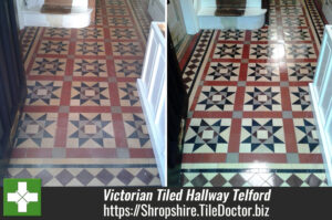 Victorian Tiled Hallway Renovated in Telford