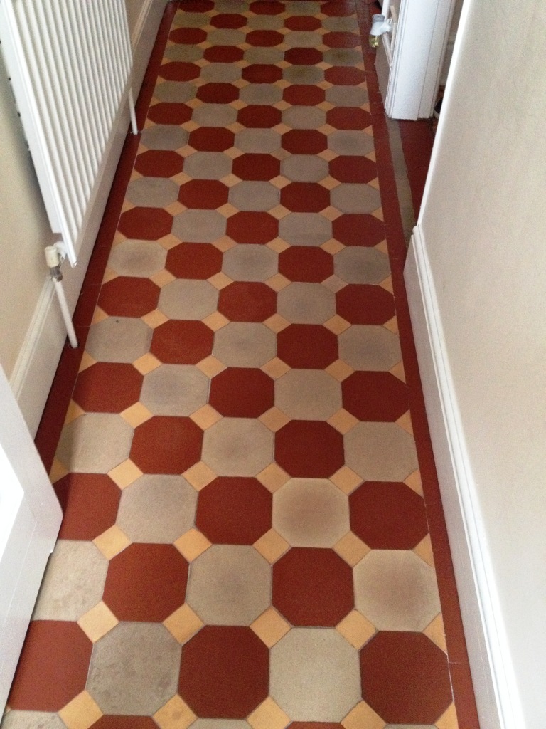 Victorian Tiled Hallway After Cleaning in Shrewsbury