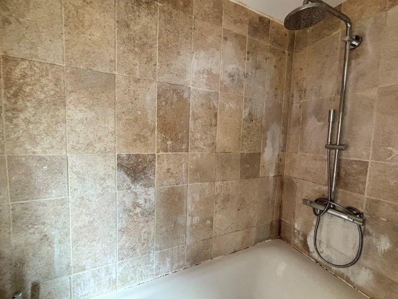 Travertine Bathroom Before Renovation Telford